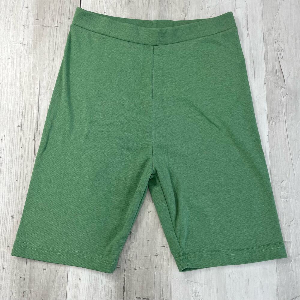 Missguided Tall Green Workout Bicycle Shorts 4 High Rise Stretchy Yoga Pilates